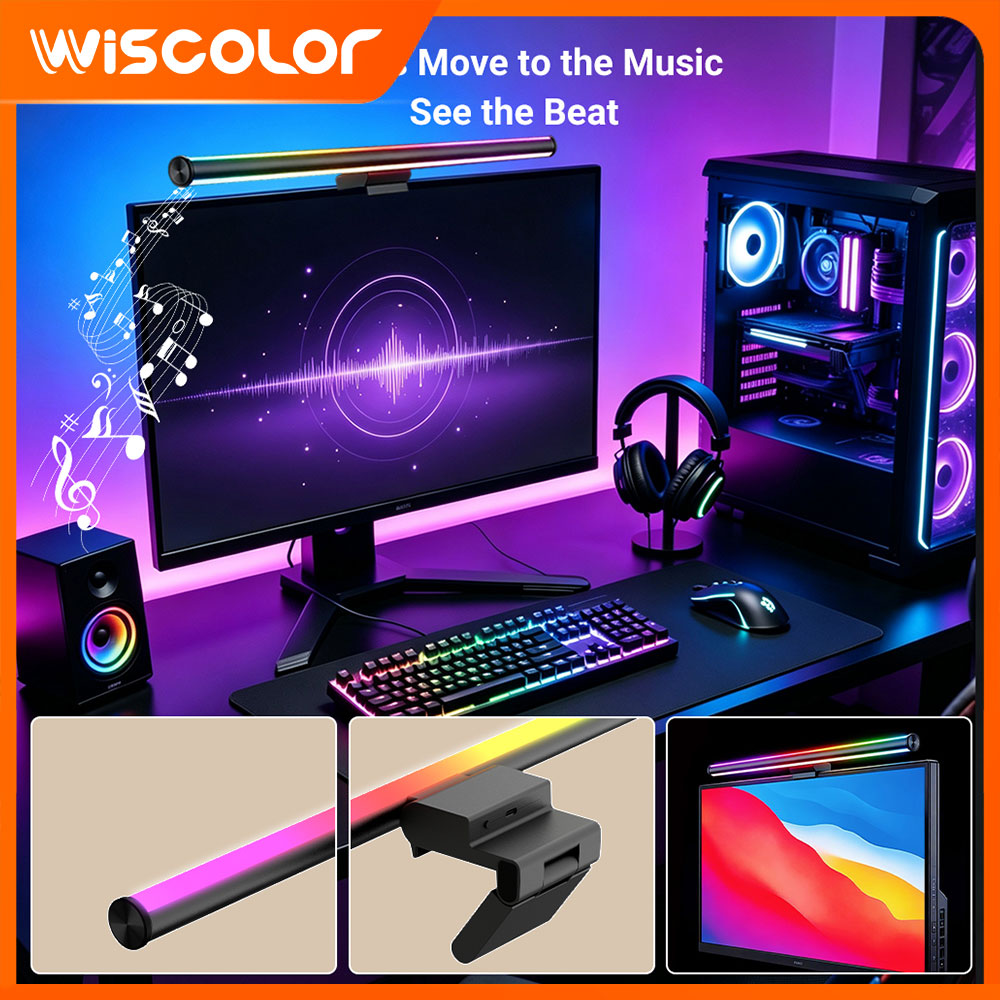 Gaming Accessories App - Lampu Bar Monitor Pintar Wifi RGBIC