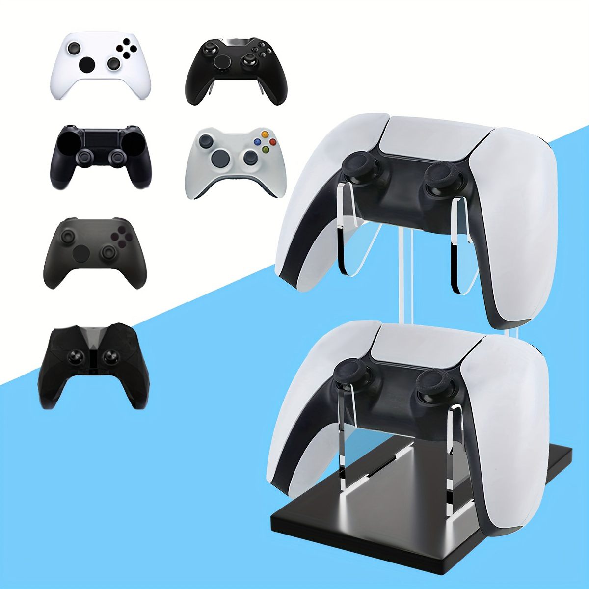 Gaming Accessories White - Braket universal pengendali Game lapisan ganda