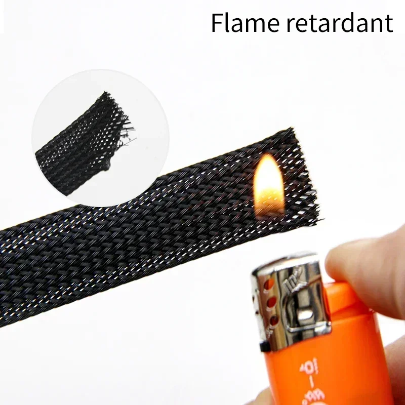 1 ~ 50m lengan kepang hewan pe - Cable Sleeve Braided ulasan dan harga