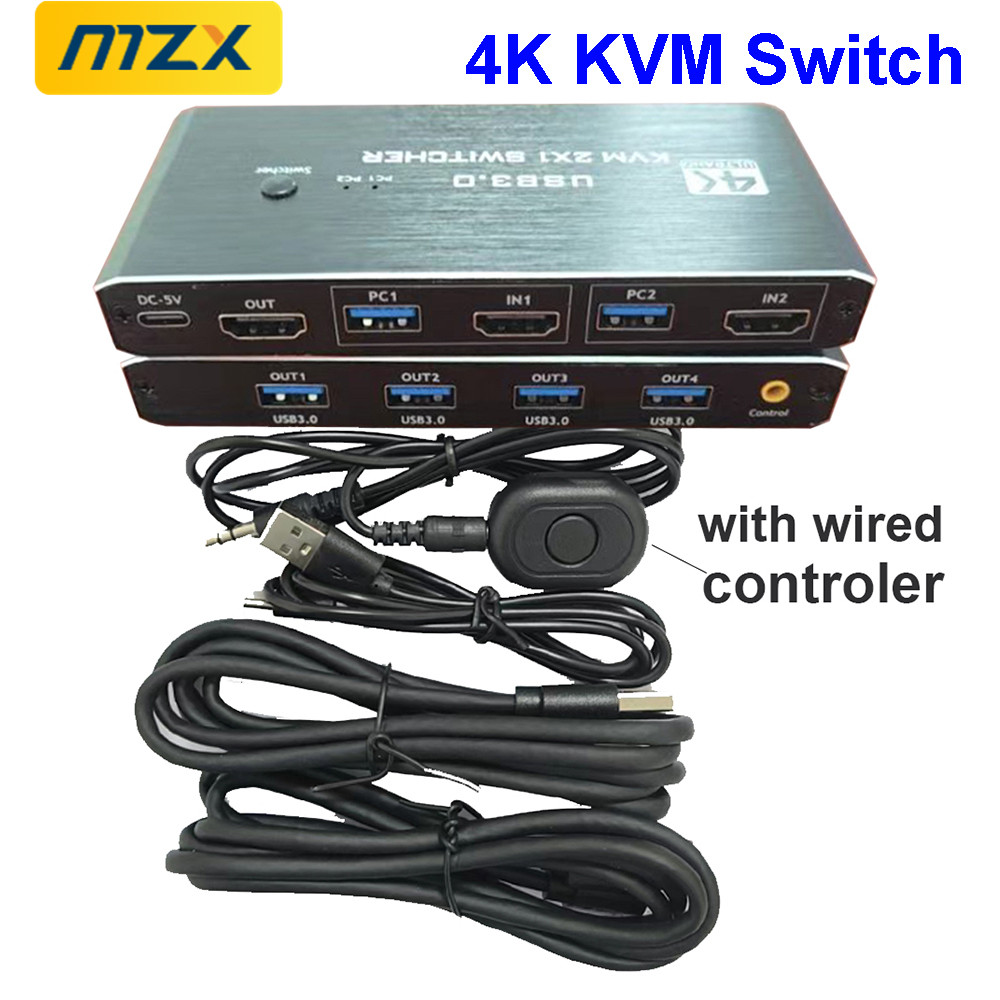 KVM Switch 4K 60Hz Switcher US - Gaming Accessories Storage ulasan dan harga
