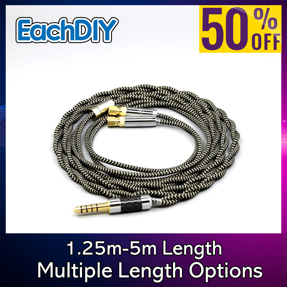 2 Core 2.8Mm Litz OFC Earphone - Cable Sleeve Braided ulasan dan harga