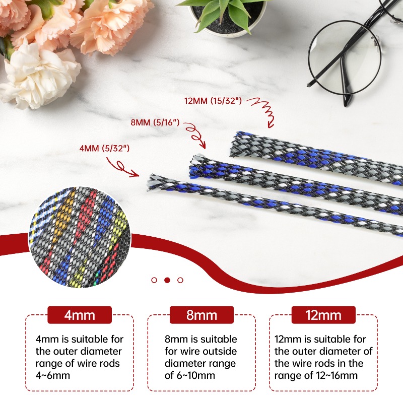 Selubung Kabel PP Katun + Bena - Cable Sleeve Braided ulasan dan harga